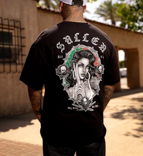 Sullen Men's My Ride or Die Choloha Capsule Tattoo Lifestyle Graphic Standard Cotton Short Sleeve Tee 4