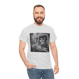 Funny Gangster Cat T-Shirt | Vintage Mobster Kitty with Gun Graphic Tee | Retro Mafia Humor Gift for Men & Women Ash 3