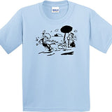 Krazy Kat Shirt Small Light Blue Gildan Men's Cotton Preshrunk Soft Tee 2