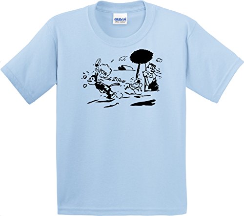 Krazy Kat Shirt Small Light Blue Gildan Men's Cotton Preshrunk Soft Tee 2