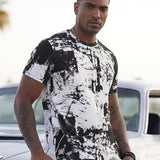 T Shirts for Men Graphic Tees Hipster Hip Hop Crewneck Casual Print Tops 4