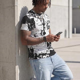 T Shirts for Men Graphic Tees Hipster Hip Hop Crewneck Casual Print Tops 8