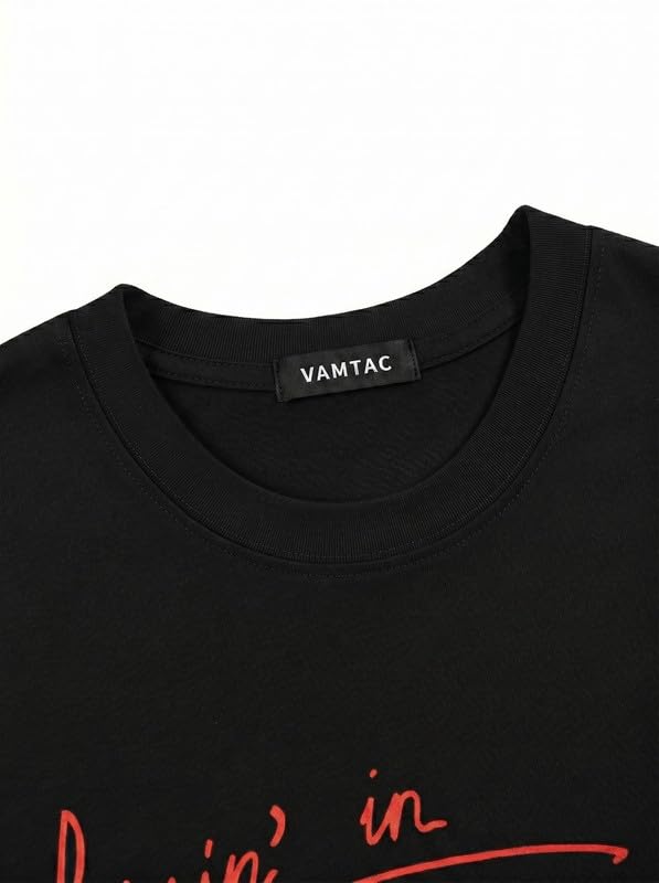 Vamtac Mens T Shirts Y2K Dropped Shoulder Short Sleeve Tiger Graphic Tee 6
