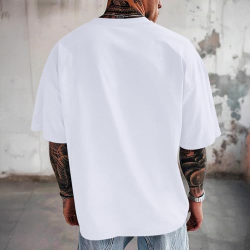 Mens Graphic T-Shirts Letter Print T-Shirt Streetwear Oversized Tshirts for Men Fashion Casual Shirts Summer Tees 6
