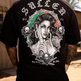 Sullen Men's My Ride or Die Choloha Capsule Tattoo Lifestyle Graphic Standard Cotton Short Sleeve Tee 7