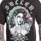 Sullen Men's My Ride or Die Choloha Capsule Tattoo Lifestyle Graphic Standard Cotton Short Sleeve Tee 5