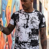 T Shirts for Men Graphic Tees Hipster Hip Hop Crewneck Casual Print Tops 3