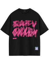 Vamtac Men's Oversized Letter Graphic T Shirt Y2K Vintage Tee Loose fit Urban Tee Streetwear Fashion Cotton Shirt 7