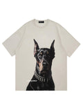 Vamtac Dog Graphic T Shirt, Oversized Y2K Streetwear Tee