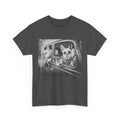 Funny French Bulldog T-Shirt | Vintage Gangster Frenchie Tee | Retro Mob Dog Graphic Gift for Men Women Dark Heather
